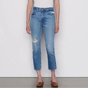 FRAME Le Original in Bluejay Rips Size 29  (10) Button Fly